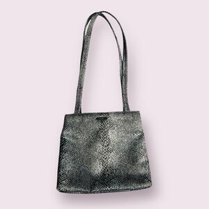NINE WEST Snakeskin Print Shoulder Bag
